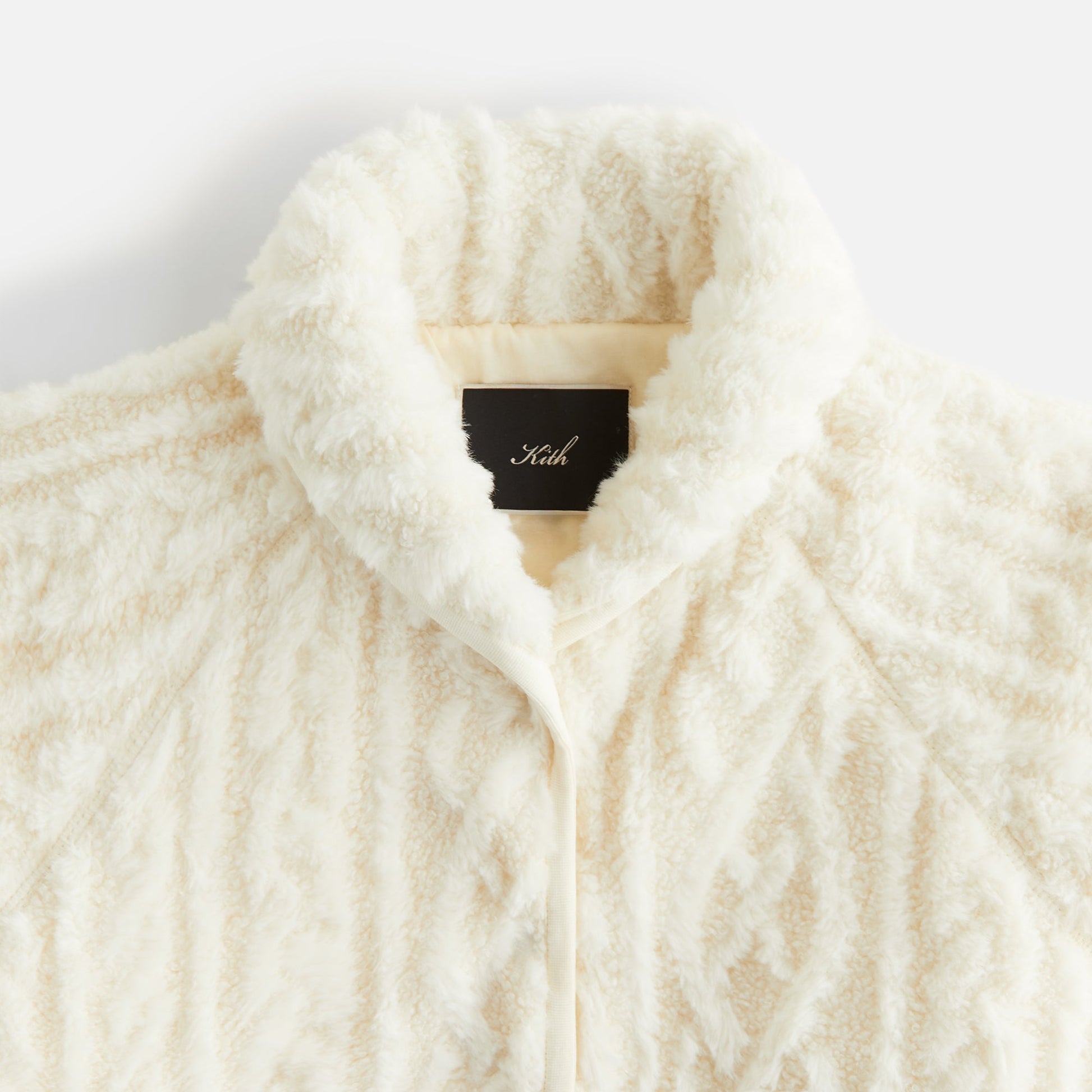 Women Kith Kith Women Grayson Cable Sherpa Jacket - Sandrift