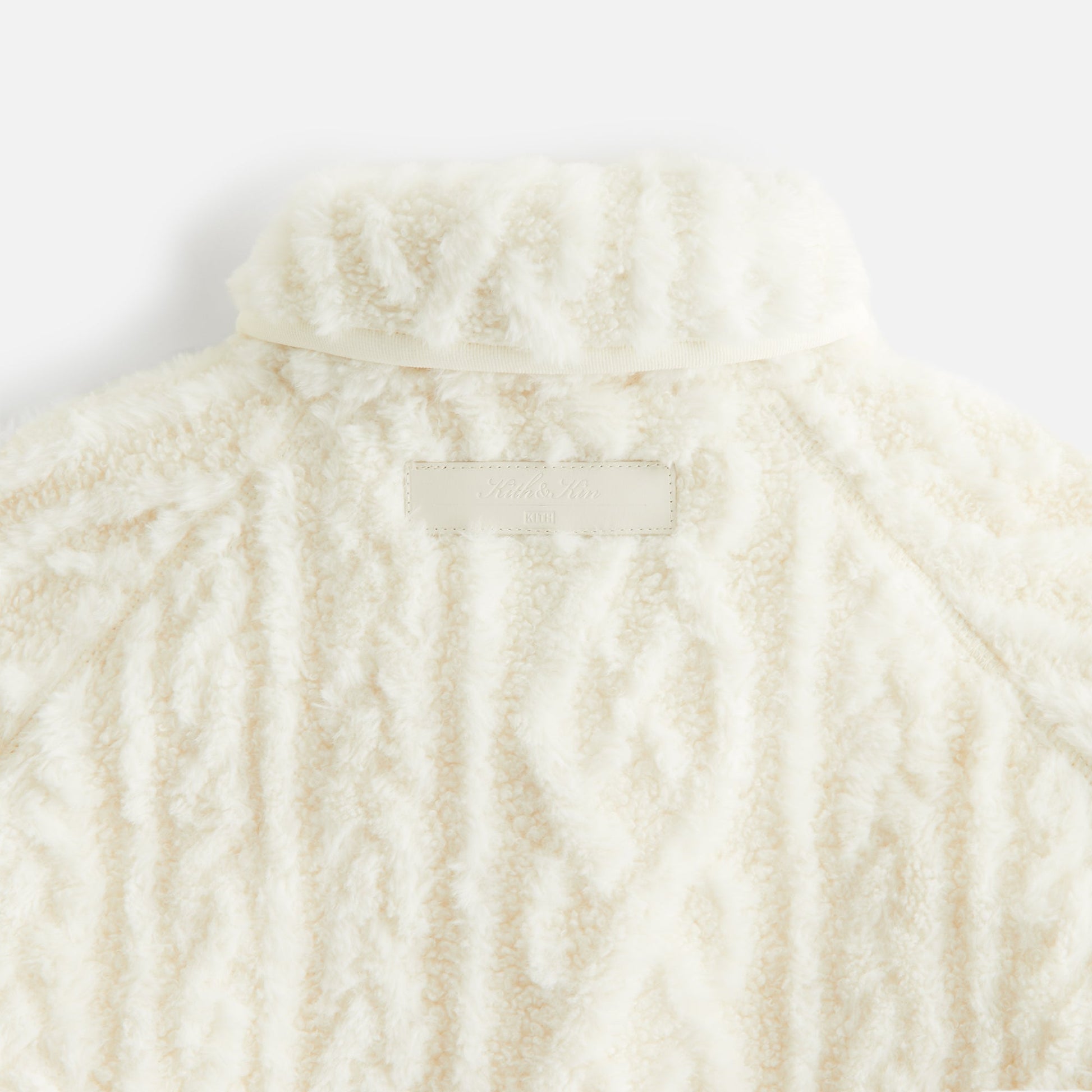 Women Kith Kith Women Grayson Cable Sherpa Jacket - Sandrift