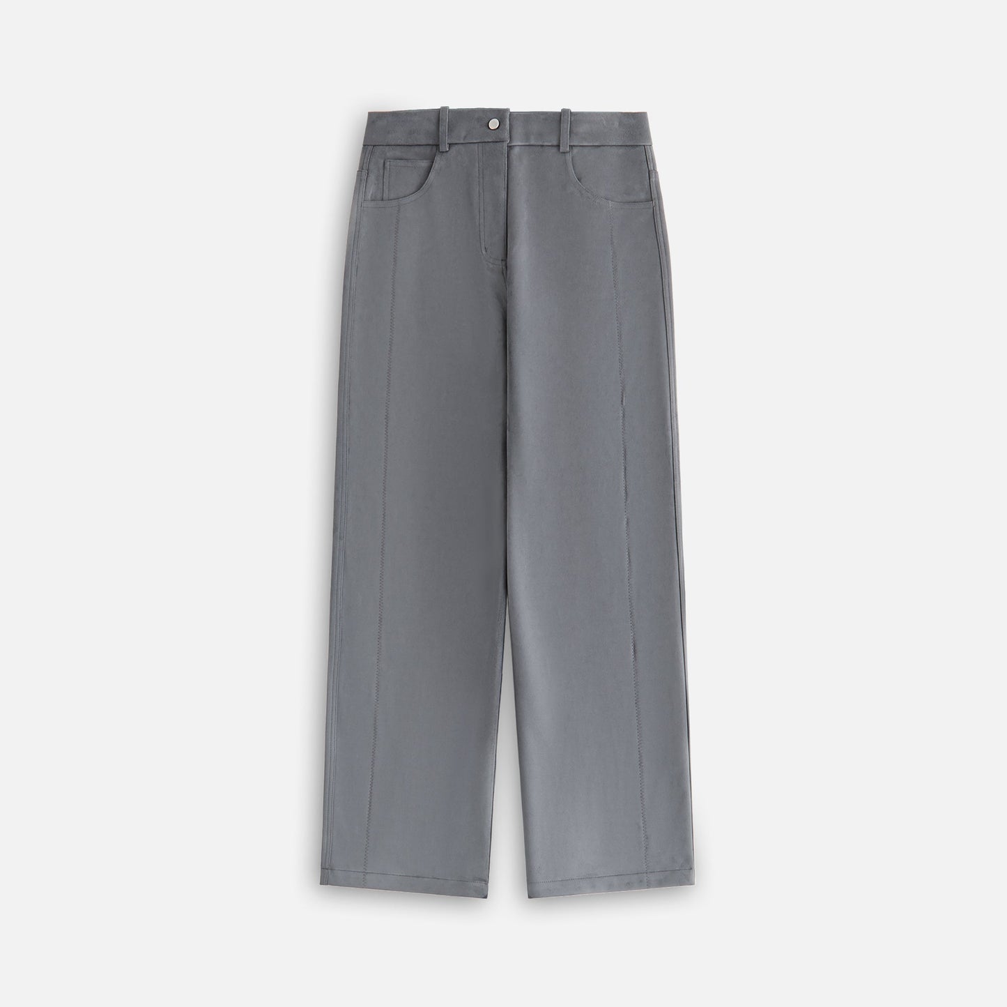 Women Kith Kith Women Miren Microsuede Five Pocket Pant - Asteroid