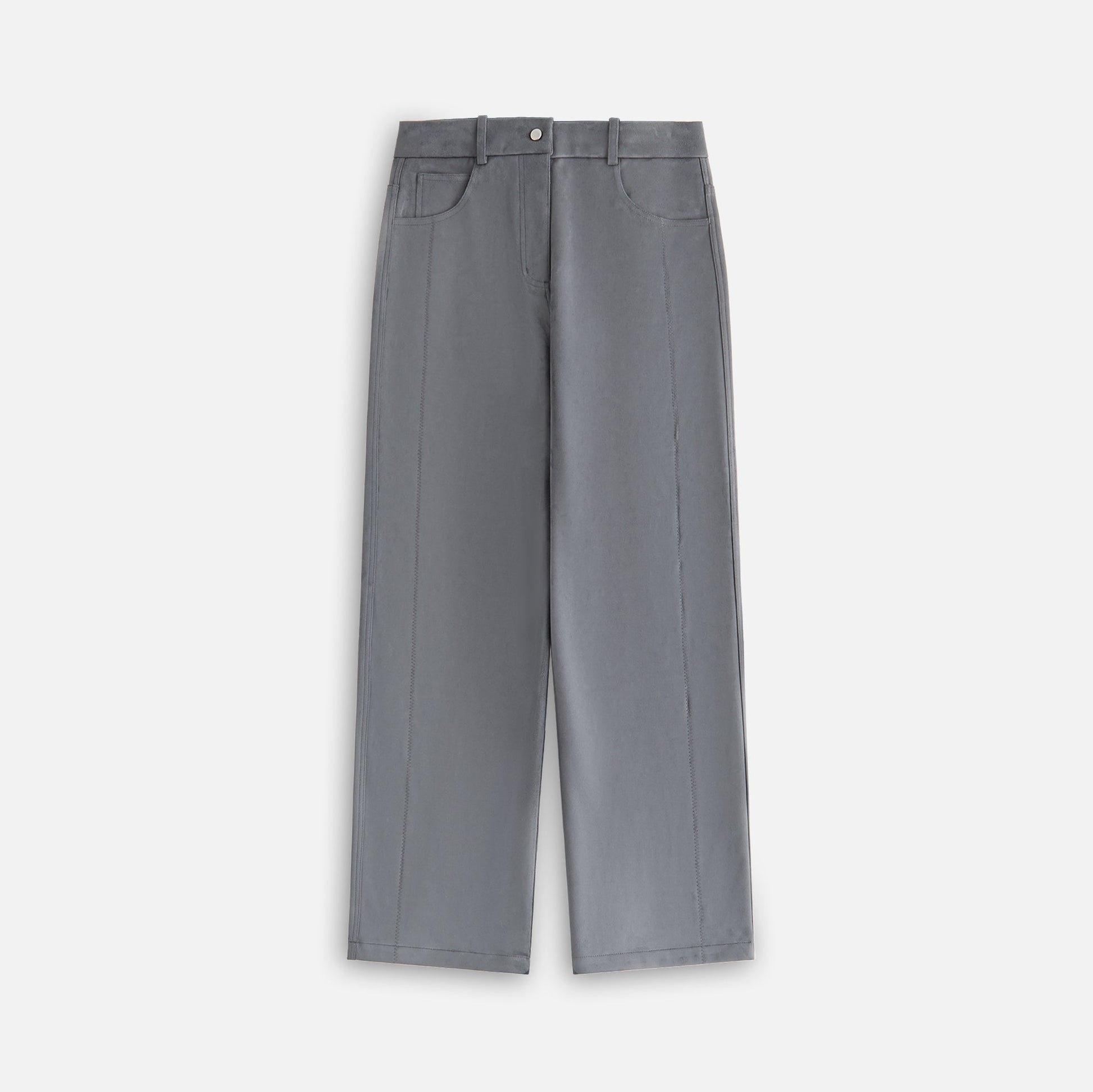 Women Kith Kith Women Miren Microsuede Five Pocket Pant - Asteroid