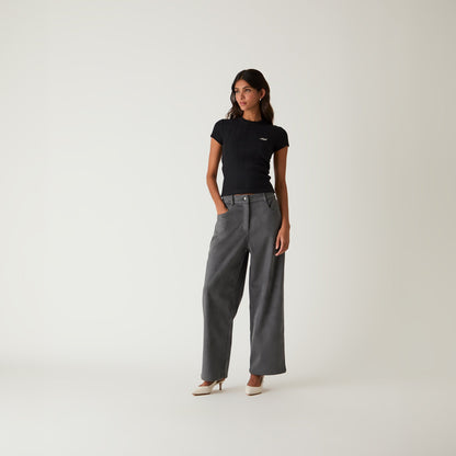 Women Kith Kith Women Miren Microsuede Five Pocket Pant - Asteroid