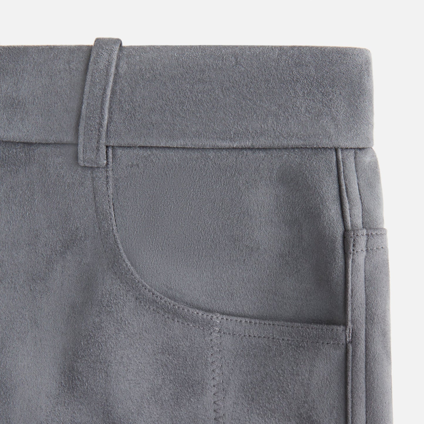 Women Kith Kith Women Miren Microsuede Five Pocket Pant - Asteroid