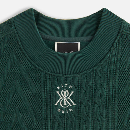 Women Kith Kith Women Ashwin Cable Panelled Crewneck - Stadium