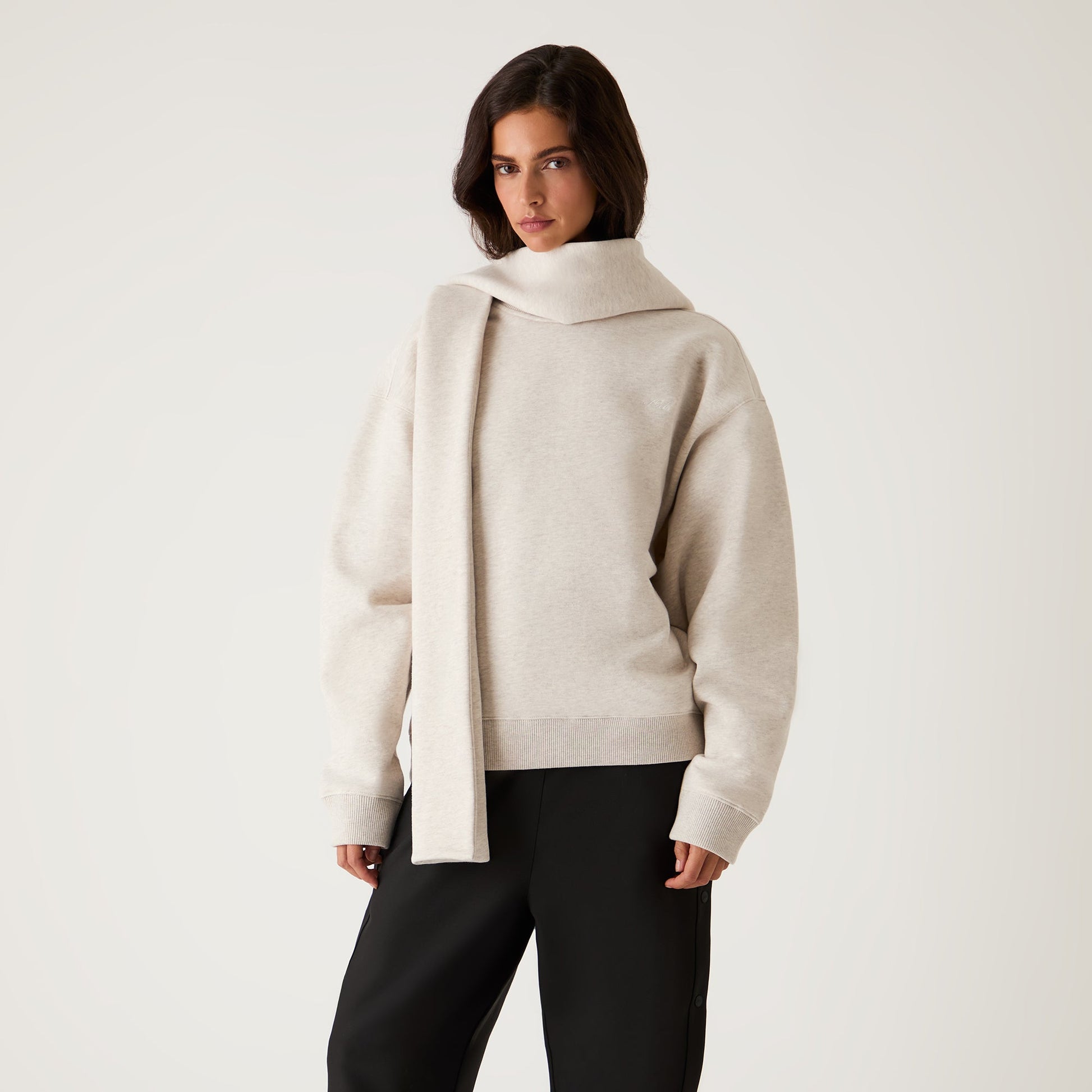 Women Kith Kith Women Sedo Scarf Hoodie - Sandy Heather