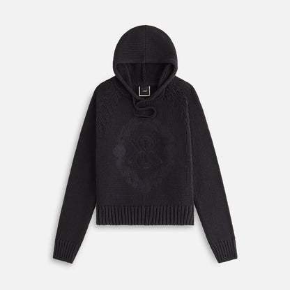 Women Kith Kith Women Celyse Crest Sweater Hoodie - Black