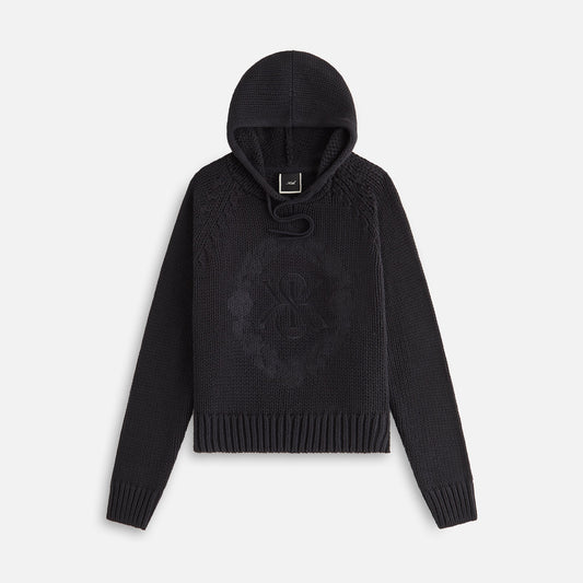Women Kith Kith Women Celyse Crest Sweater Hoodie - Black