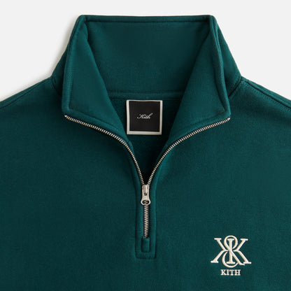Women Kith Kith Women Hunter III Crest Quarter Zip - Chronicle