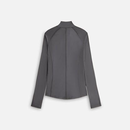 Women Kith Kith Women Alida Stretch Satin Zip Top - Void