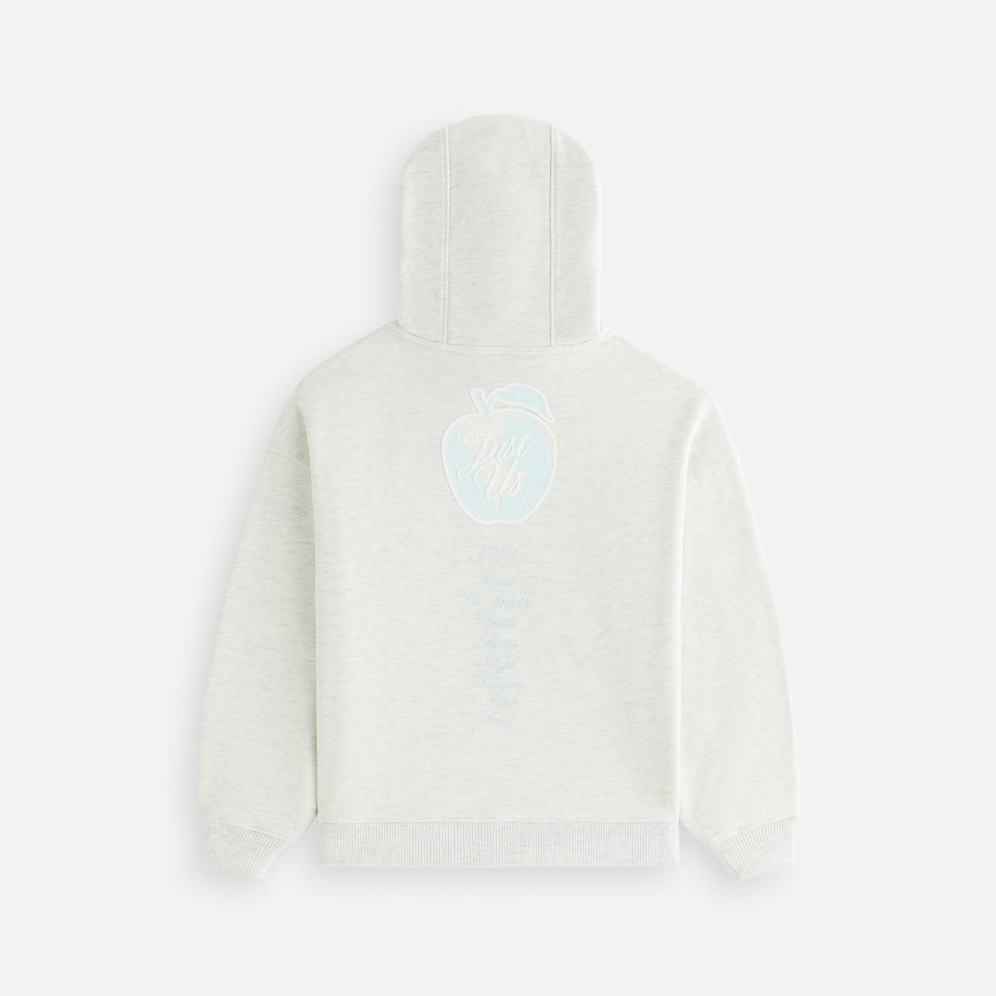 Kids Kith Kith Kids New York to the World Hoodie - Light Heather Grey