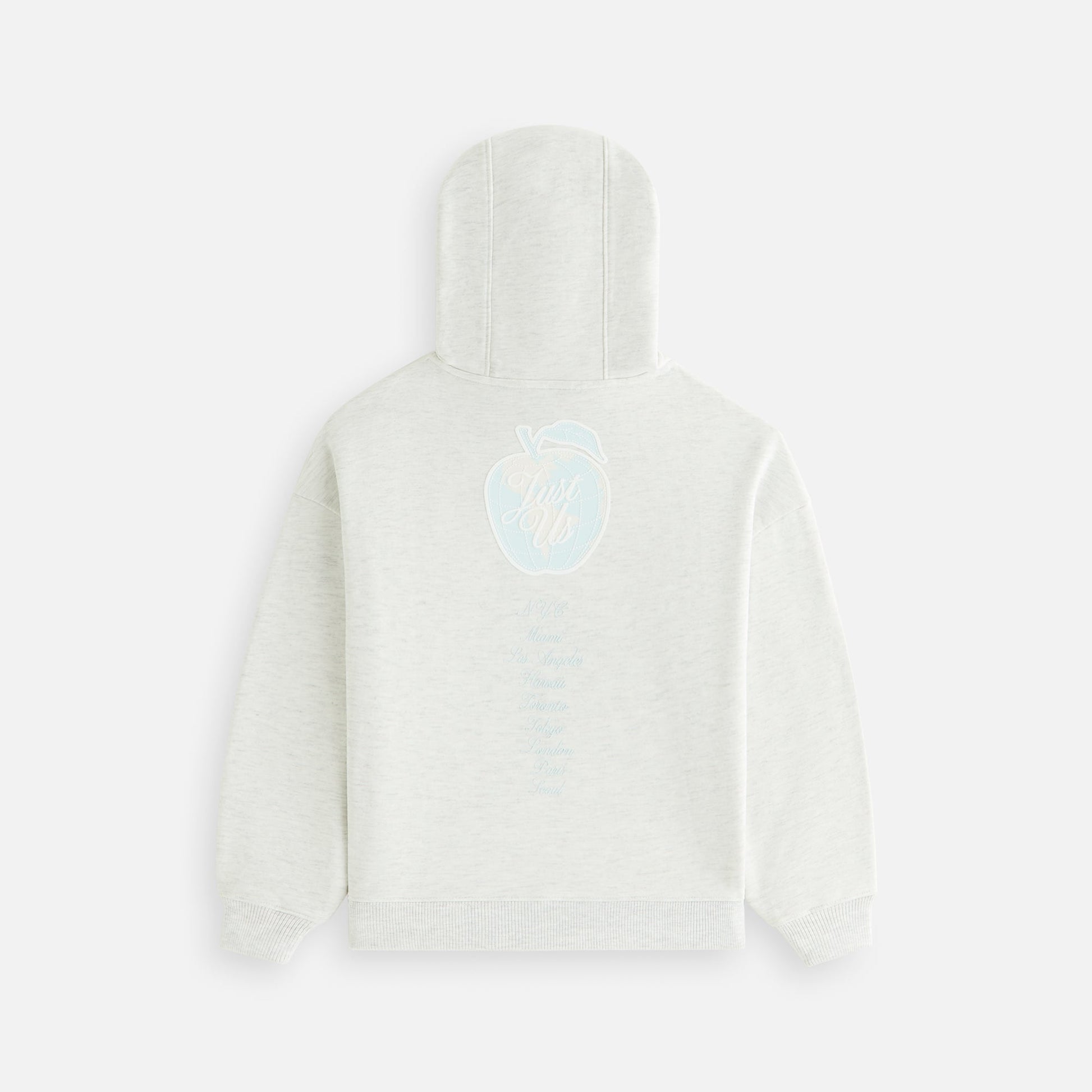 Kids Kith Kith Kids New York to the World Hoodie - Light Heather Grey