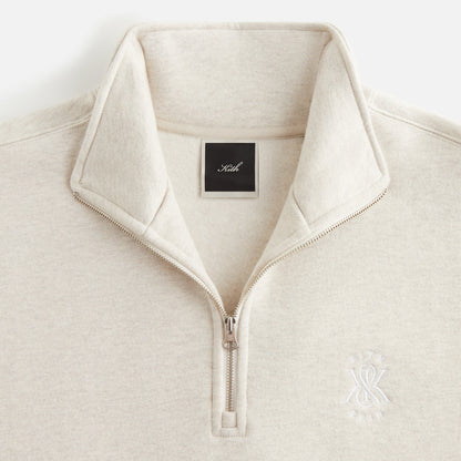 Women Kith Kith Women Hunter Cable Panelled Quarter Zip - Sandy Heather