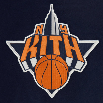 Men Kith Kith for the New York Knicks Empire Wool Coaches Jacket - Nocturnal