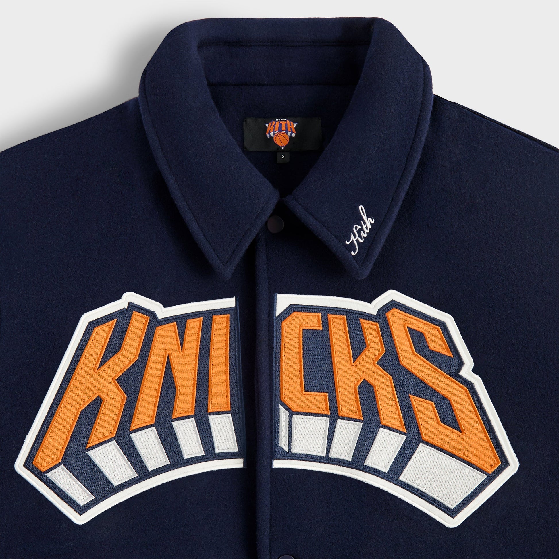 Men Kith Kith for the New York Knicks Empire Wool Coaches Jacket - Nocturnal