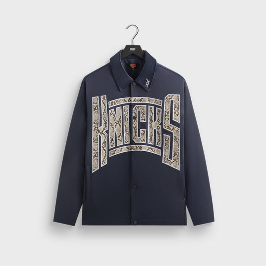Men Kith Kith for the New York Knicks Snap Front Coaches Jacket - Nocturnal