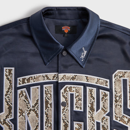 Men Kith Kith for the New York Knicks Snap Front Coaches Jacket - Nocturnal