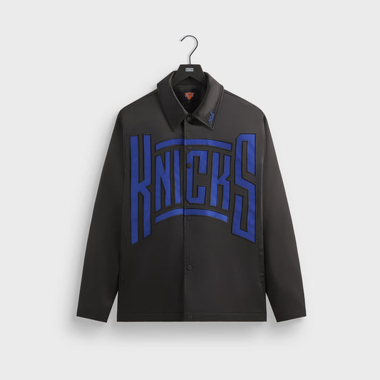 Men Kith Kith for the New York Knicks Snap Front Coaches Jacket - Black