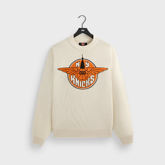 Men Kith Kith for the New York Knicks Wings Lewis Sweater - Sandrift