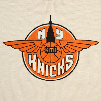 Men Kith Kith for the New York Knicks Wings Lewis Sweater - Sandrift