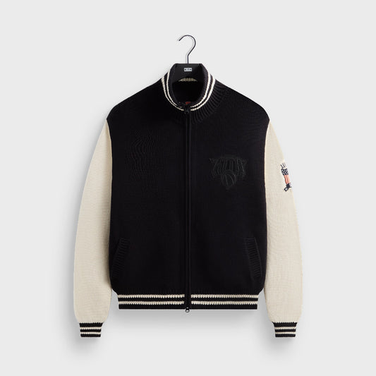 Men Kith Kith & AVIREX for the New York Knicks Wyona Full Zip Sweater - Black