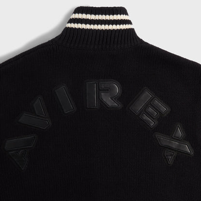 Men Kith Kith & AVIREX for the New York Knicks Wyona Full Zip Sweater - Black