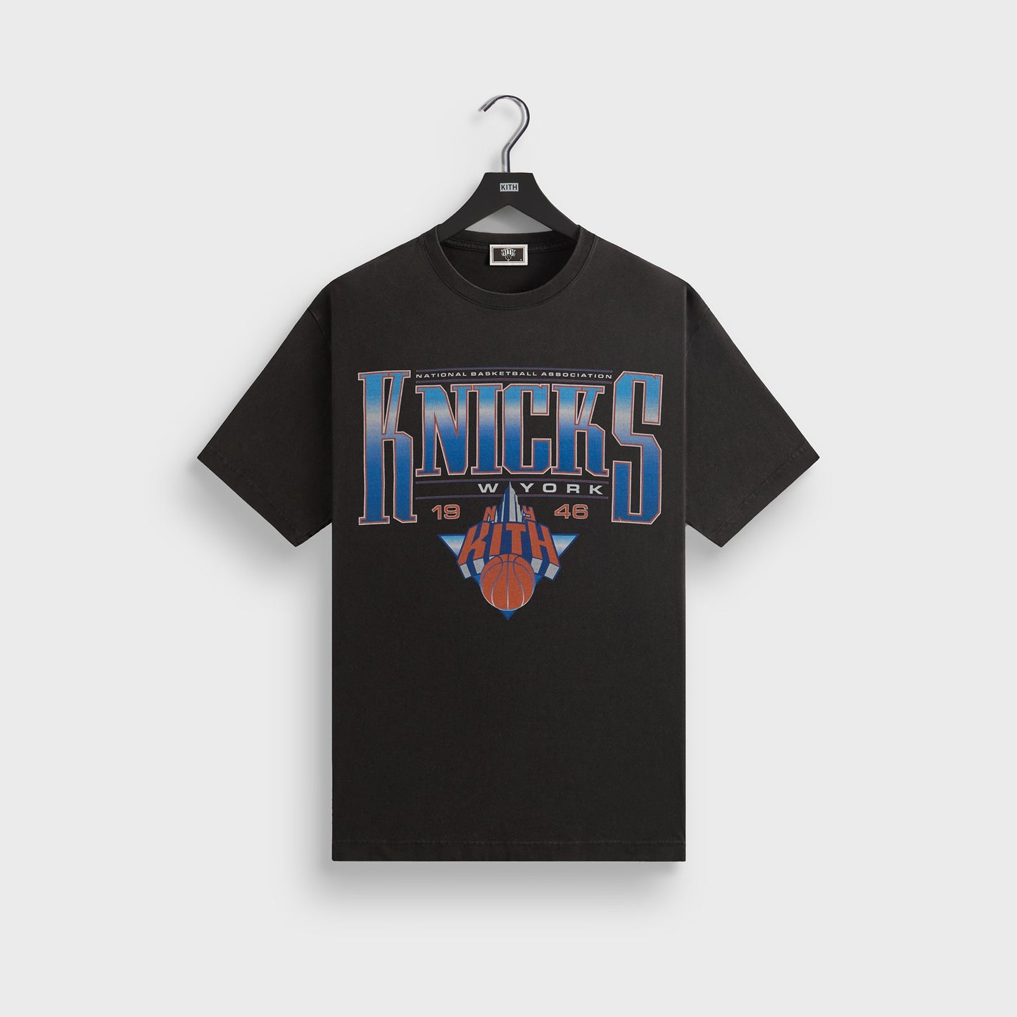Men Kith Kith for the New York Knicks Luster Vintage Tee - Black