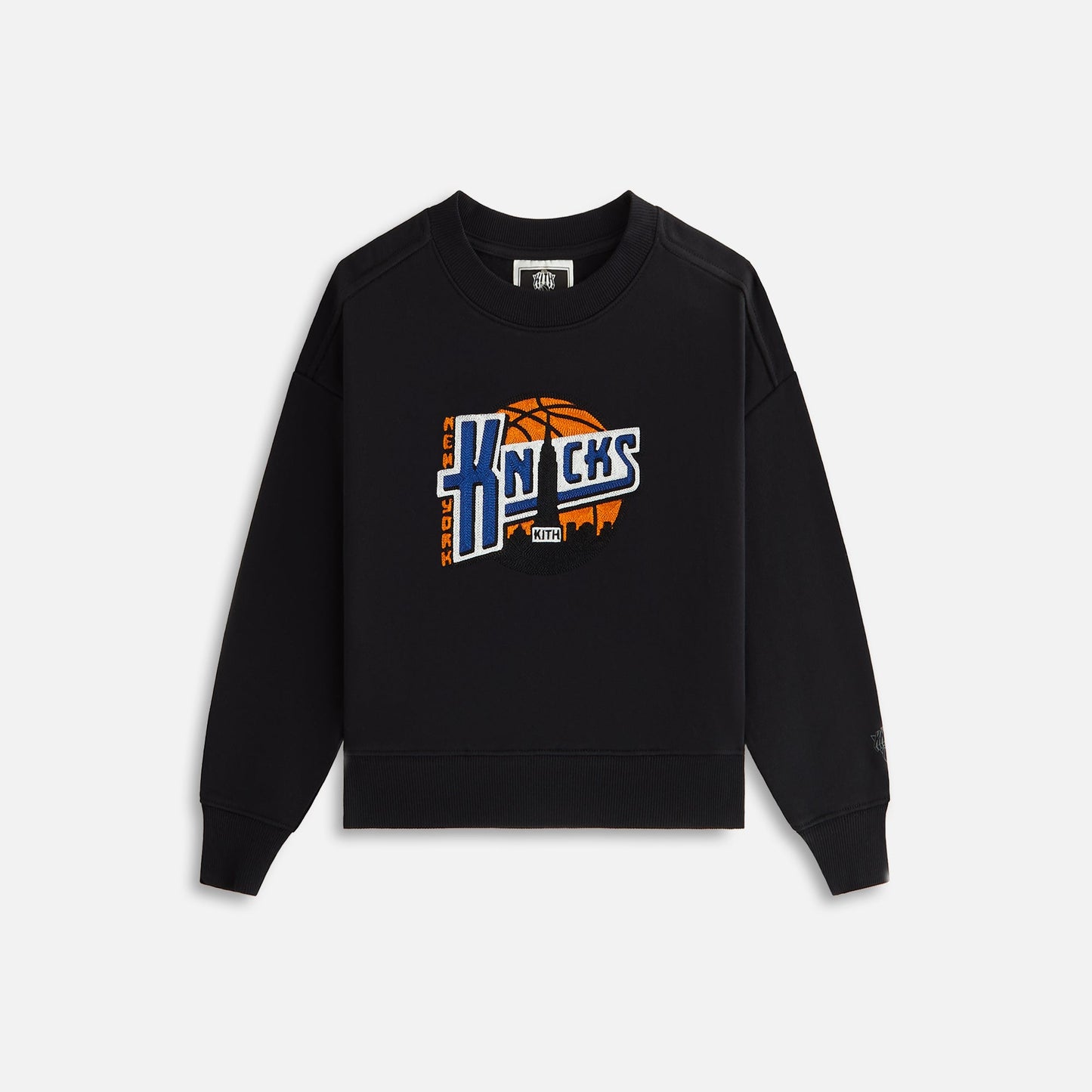 Kids Kith Kith Kids for the New York Knicks City Nelson Crewneck - Black