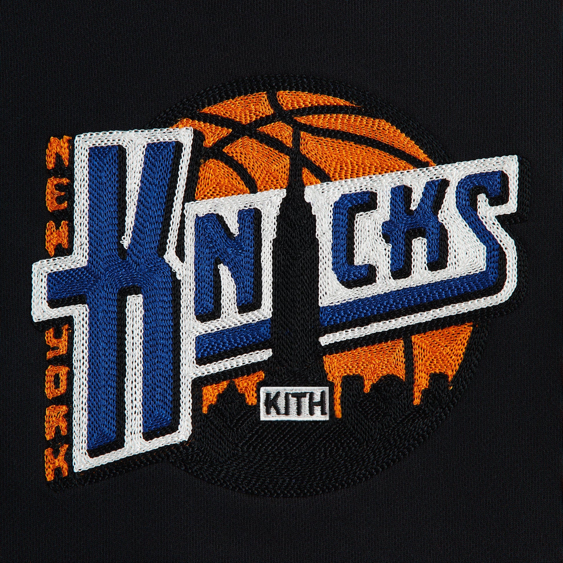 Kids Kith Kith Kids for the New York Knicks City Nelson Crewneck - Black