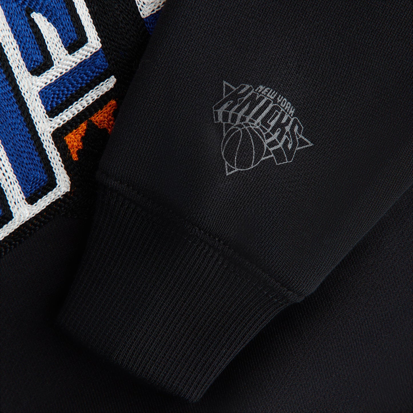 Kids Kith Kith Kids for the New York Knicks City Nelson Crewneck - Black