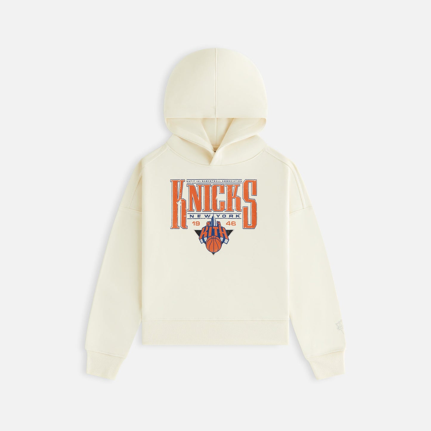 Kids Kith Kith Kids for the New York Knicks Luster Nelson Hoodie - Sandrift