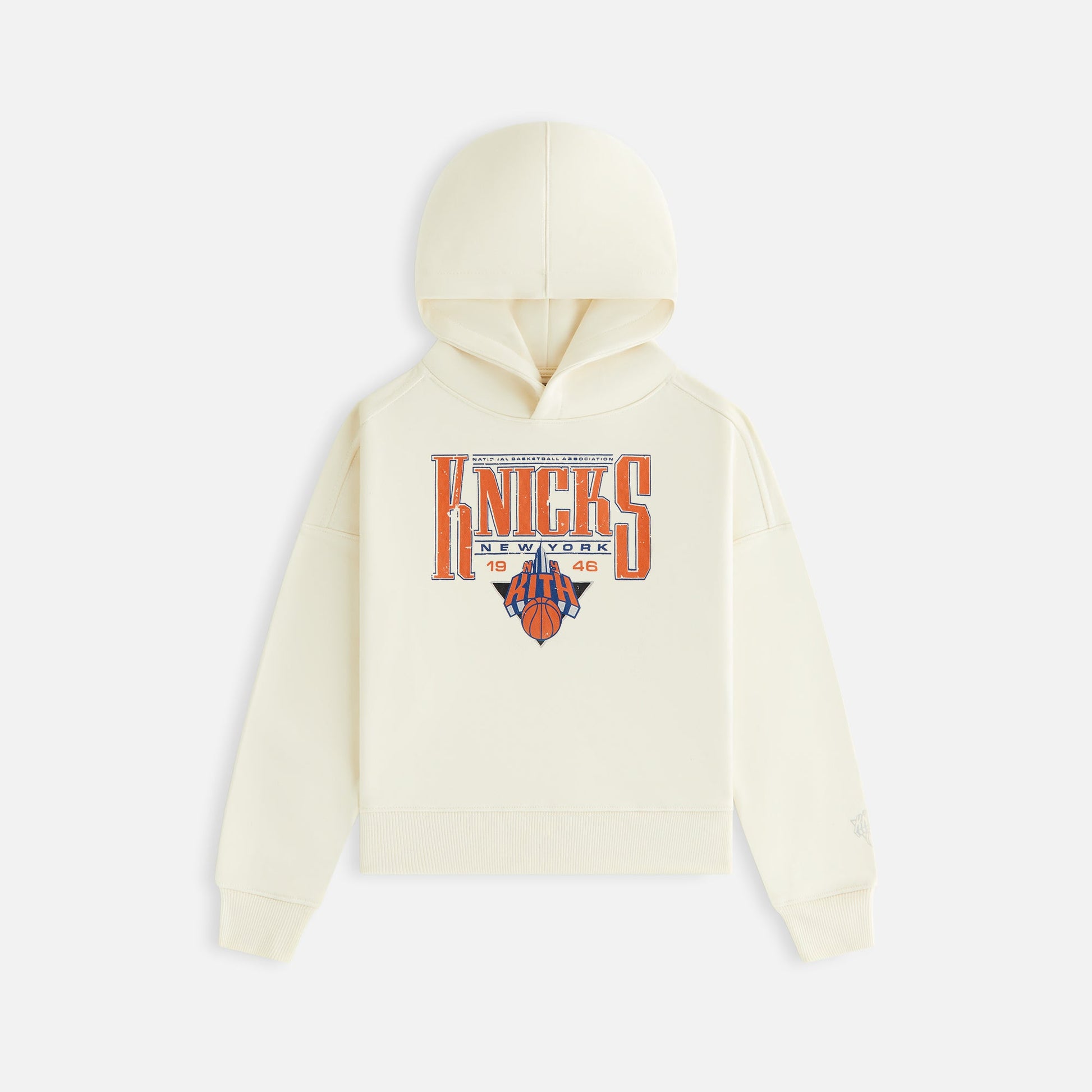 Kids Kith Kith Kids for the New York Knicks Luster Nelson Hoodie - Sandrift