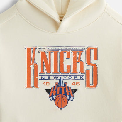 Kids Kith Kith Kids for the New York Knicks Luster Nelson Hoodie - Sandrift