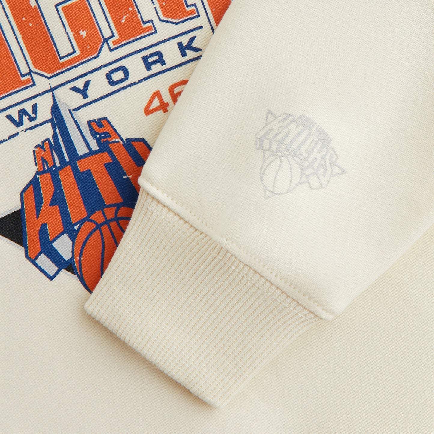 Kids Kith Kith Kids for the New York Knicks Luster Nelson Hoodie - Sandrift