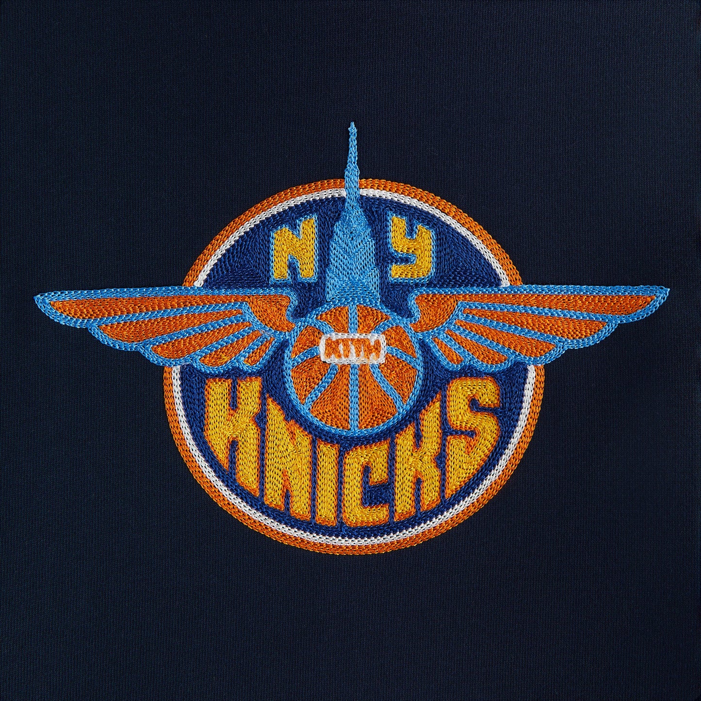 Kids Kith Kith Kids for the New York Knicks Wingman Nelson Hoodie - Nocturnal