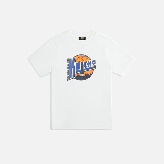 Kids Kith Kith Kids for the New York Knicks City Tee - White