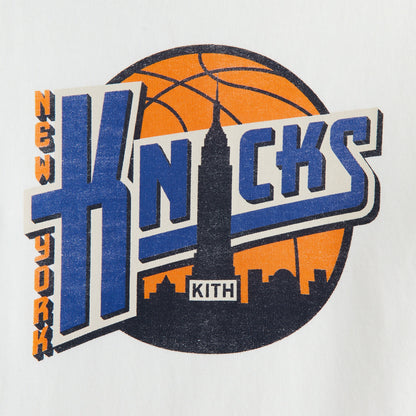 Kids Kith Kith Kids for the New York Knicks City Tee - White