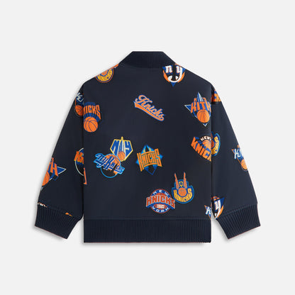 Kids Kith Kith Kids for the New York Knicks Printed Bomber Jacket - Nocturnal
