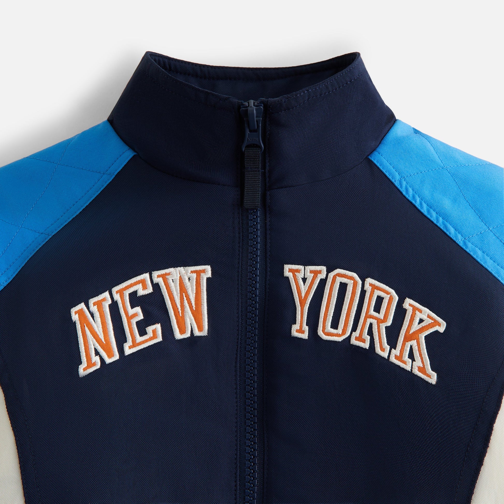 Kids Kith Kith Kids for the New York Knicks Nylon Padded Jacket - Nocturnal