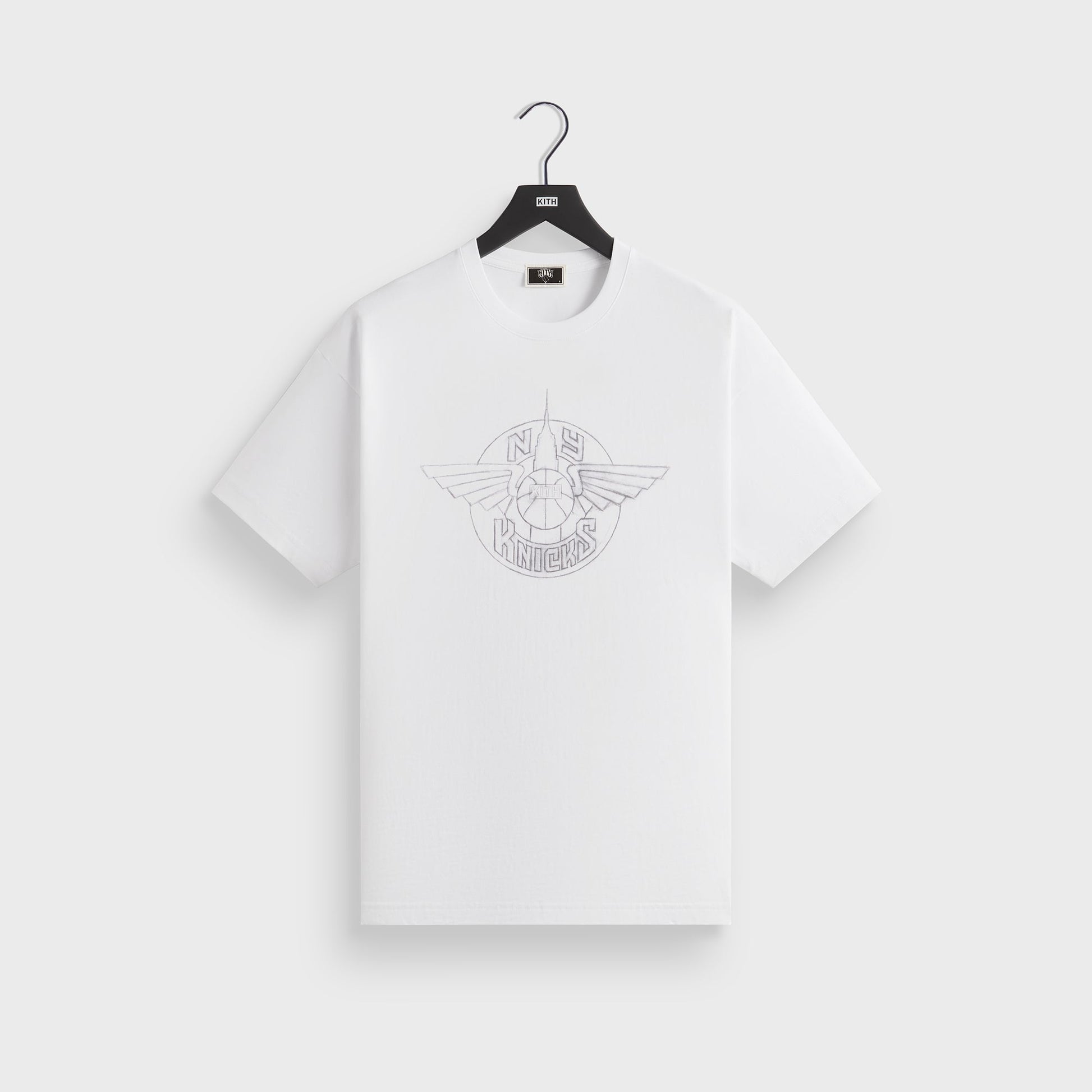 Men Kith Kith for the New York Knicks Wingman Sketch Vintage Tee - White