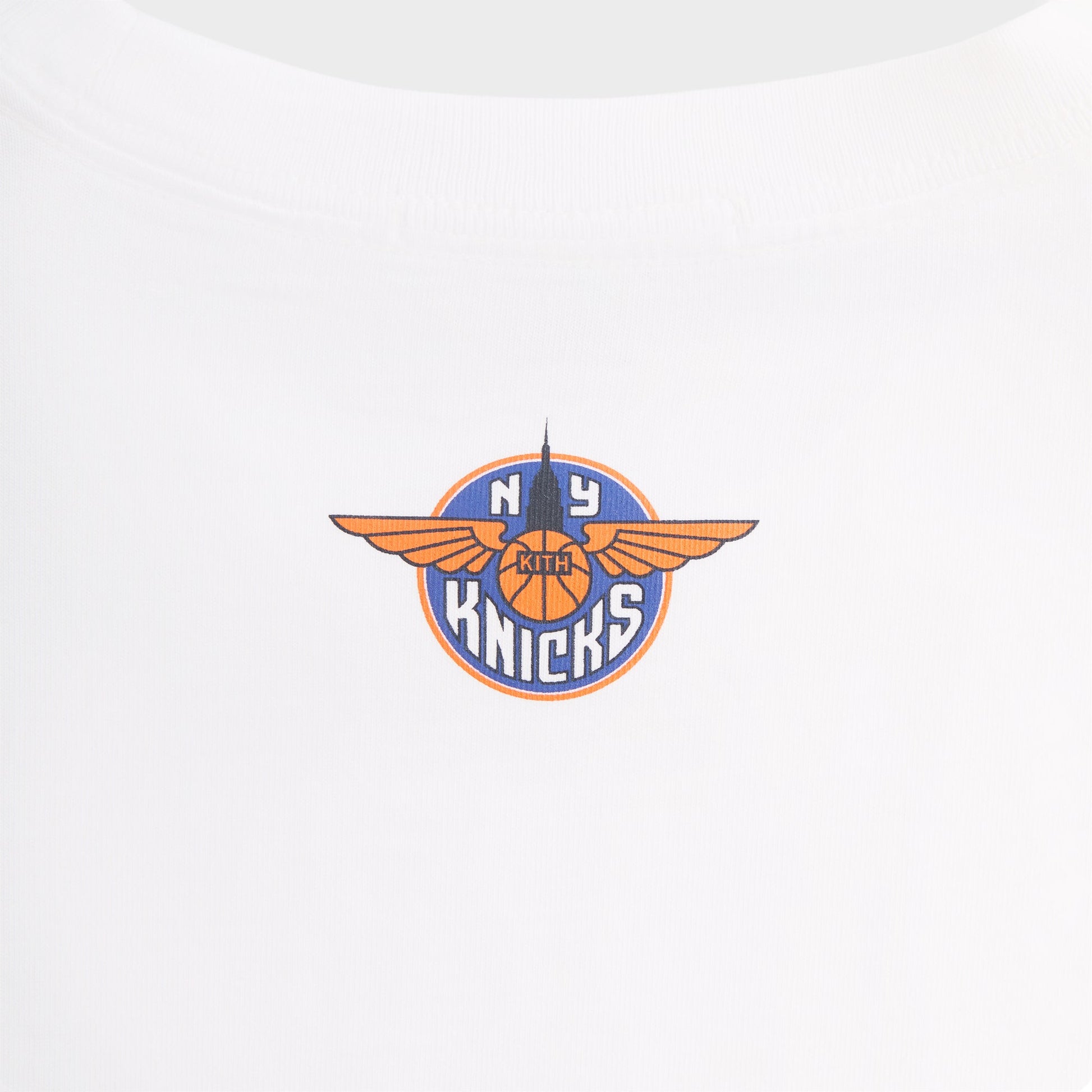 Men Kith Kith for the New York Knicks Wingman Sketch Vintage Tee - White