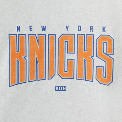 Women Kith Kith Women for the New York Knicks Arc Mockneck Tee - Light Healther G