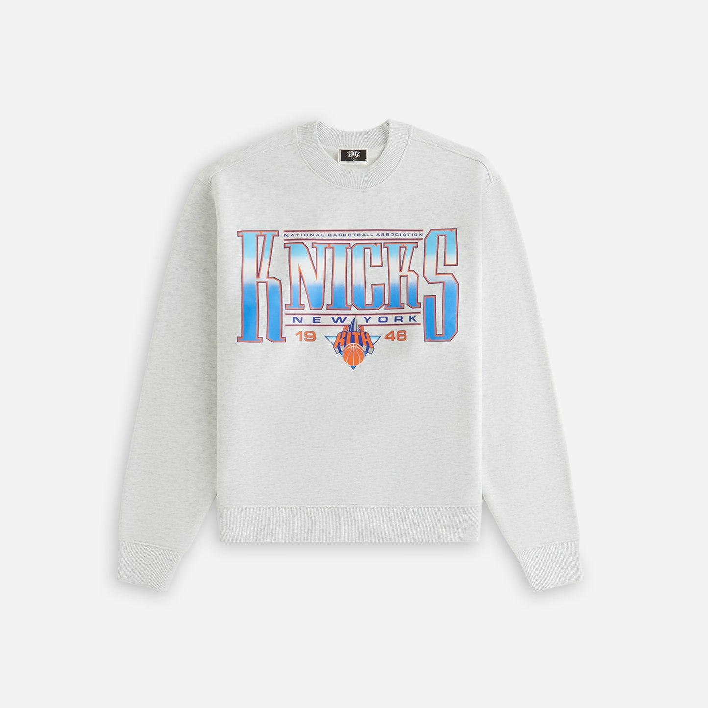 Women Kith Kith Women for the New York Knicks Ashwin Crewneck - Light Heather Gre