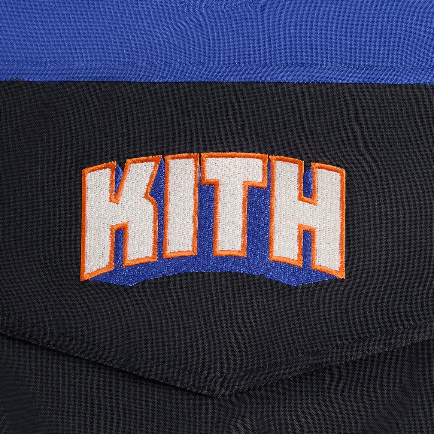 Men Kith Kith for the New York Knicks Wings Quarter Zip Anorak - Black
