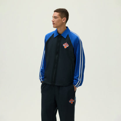 Men Kith Kith for the New York Knicks Vintage Nylon Jacket - Black