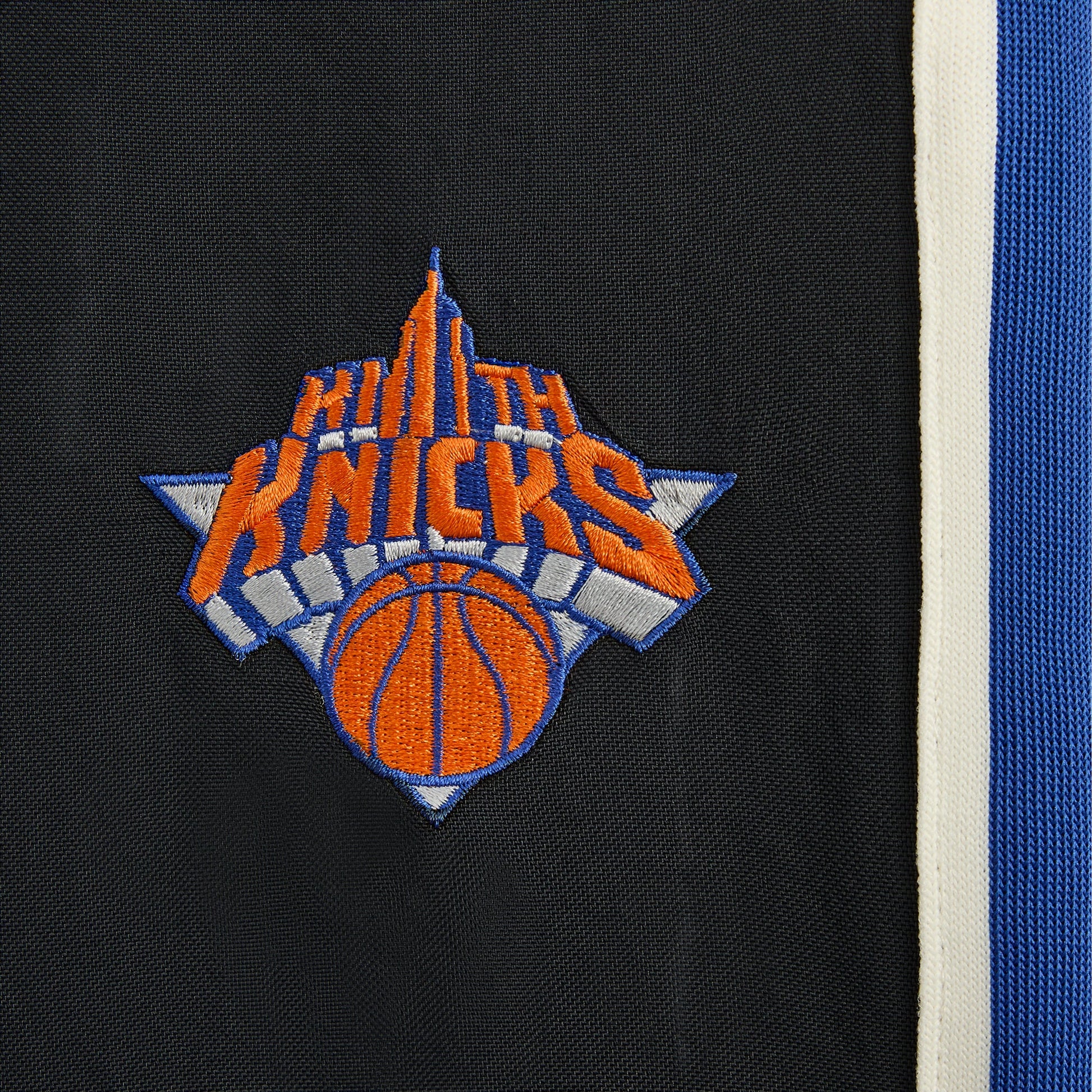 Men Kith Kith for the New York Knicks Vintage Nylon Wide Leg Pant - Black