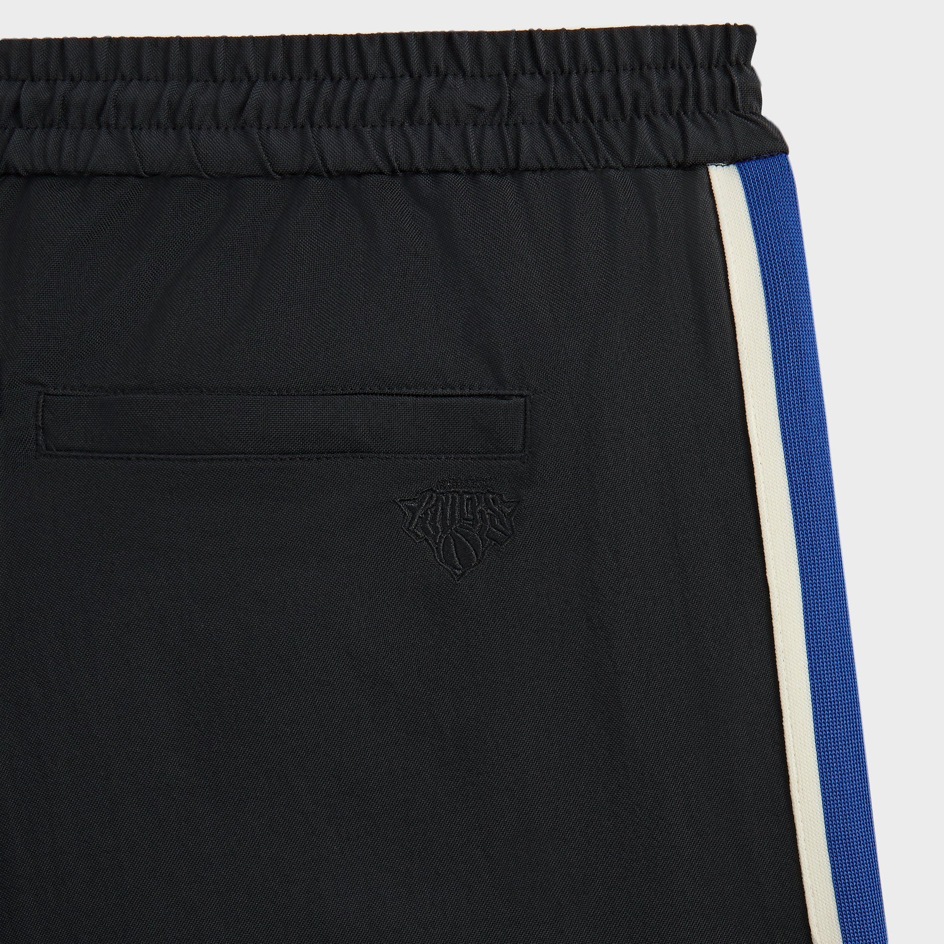 Men Kith Kith for the New York Knicks Vintage Nylon Wide Leg Pant - Black