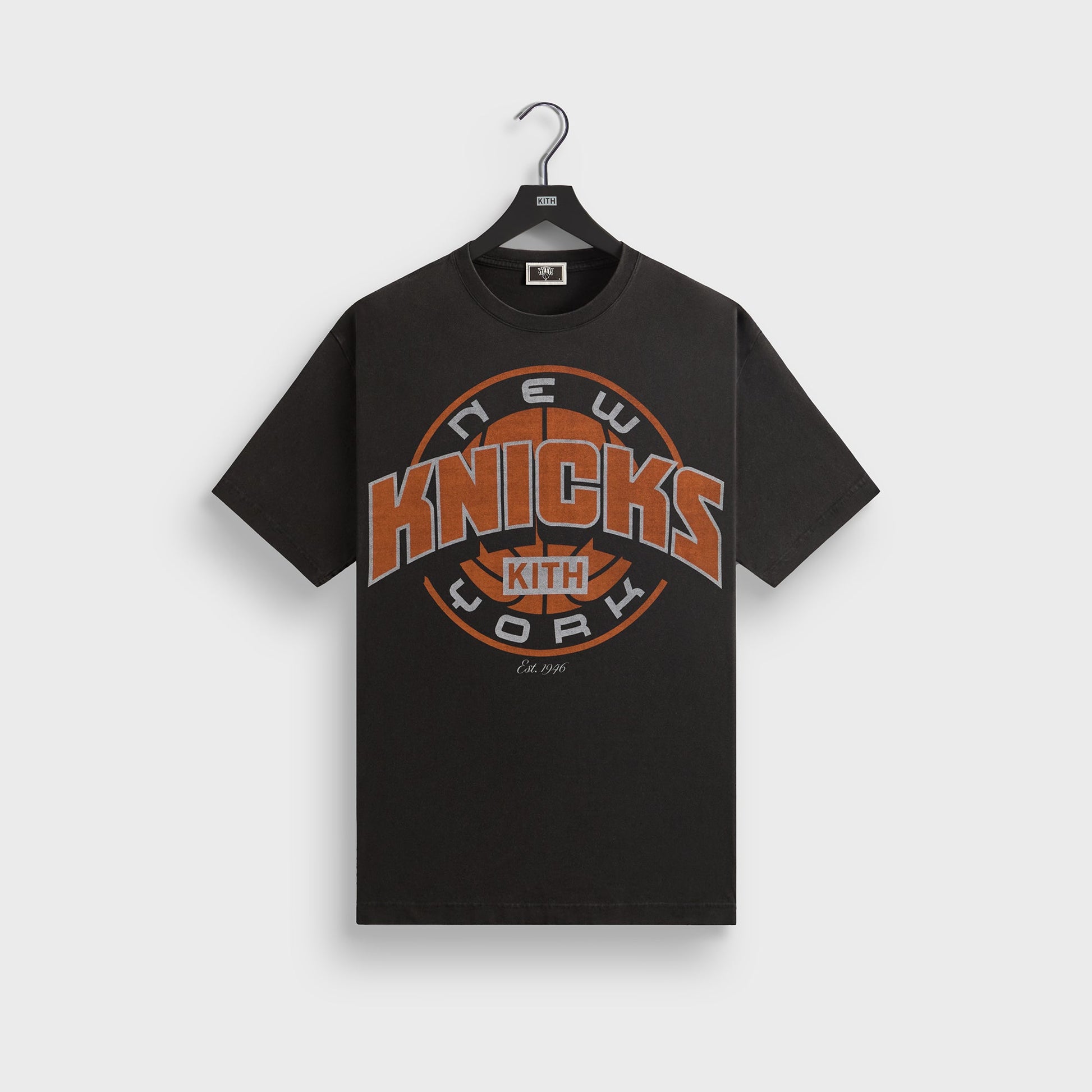 Men Kith Kith for the New York Knicks Showtime Vintage Tee - Black
