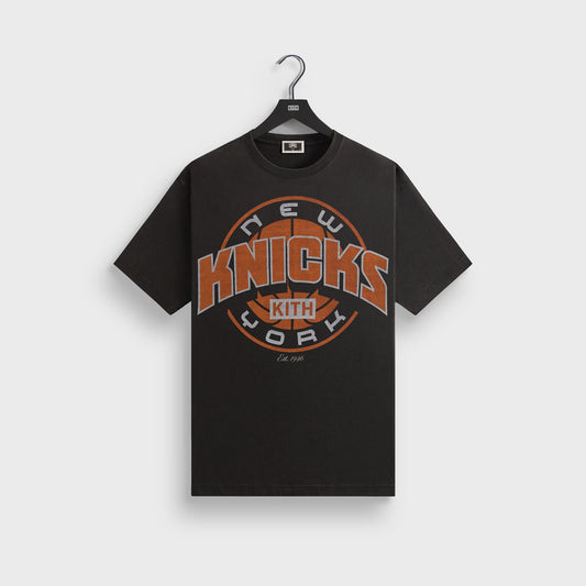 Men Kith Kith for the New York Knicks Showtime Vintage Tee - Black