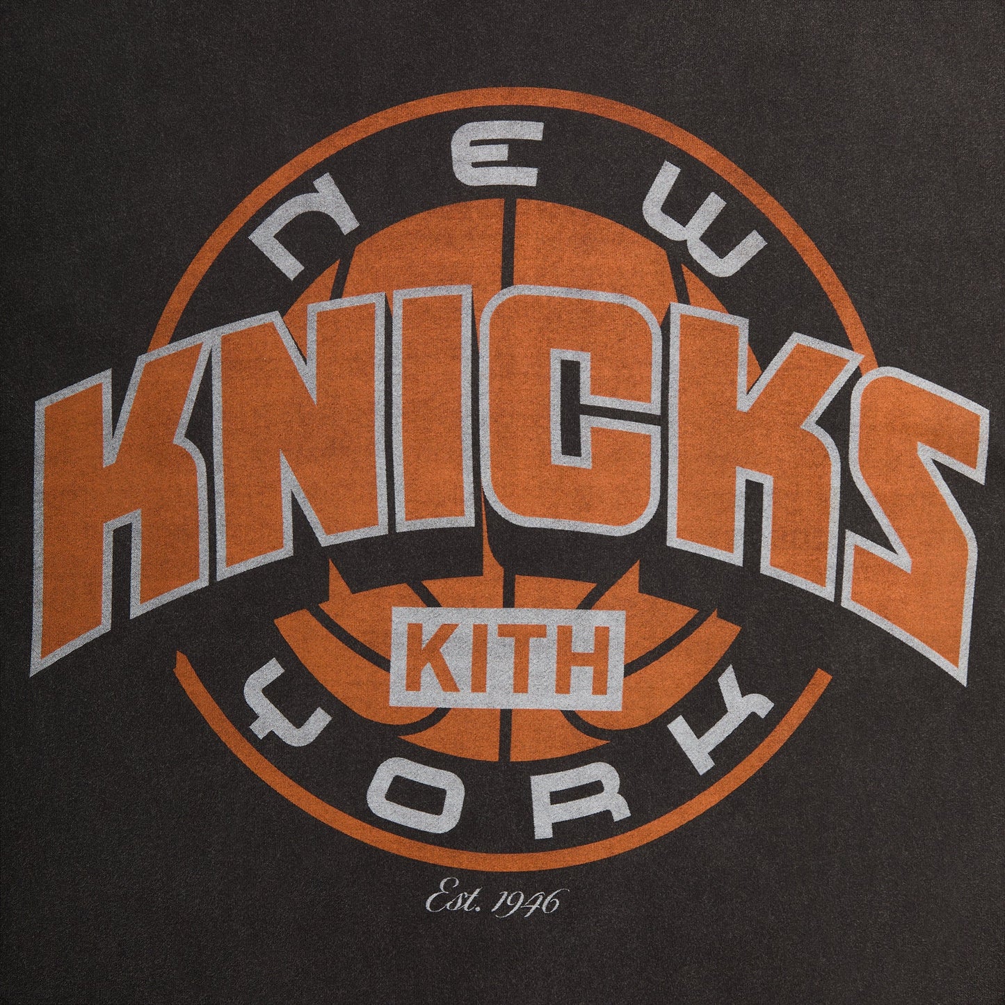 Men Kith Kith for the New York Knicks Showtime Vintage Tee - Black