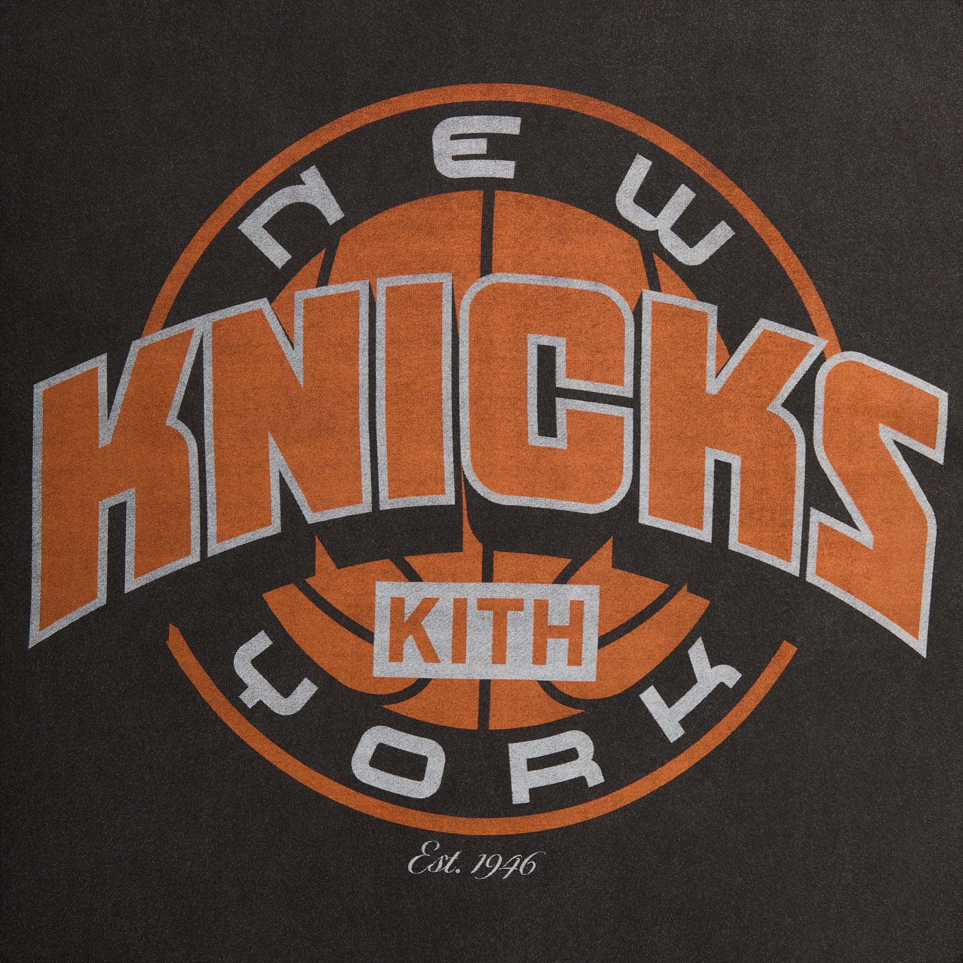 Men Kith Kith for the New York Knicks Showtime Vintage Tee - Black