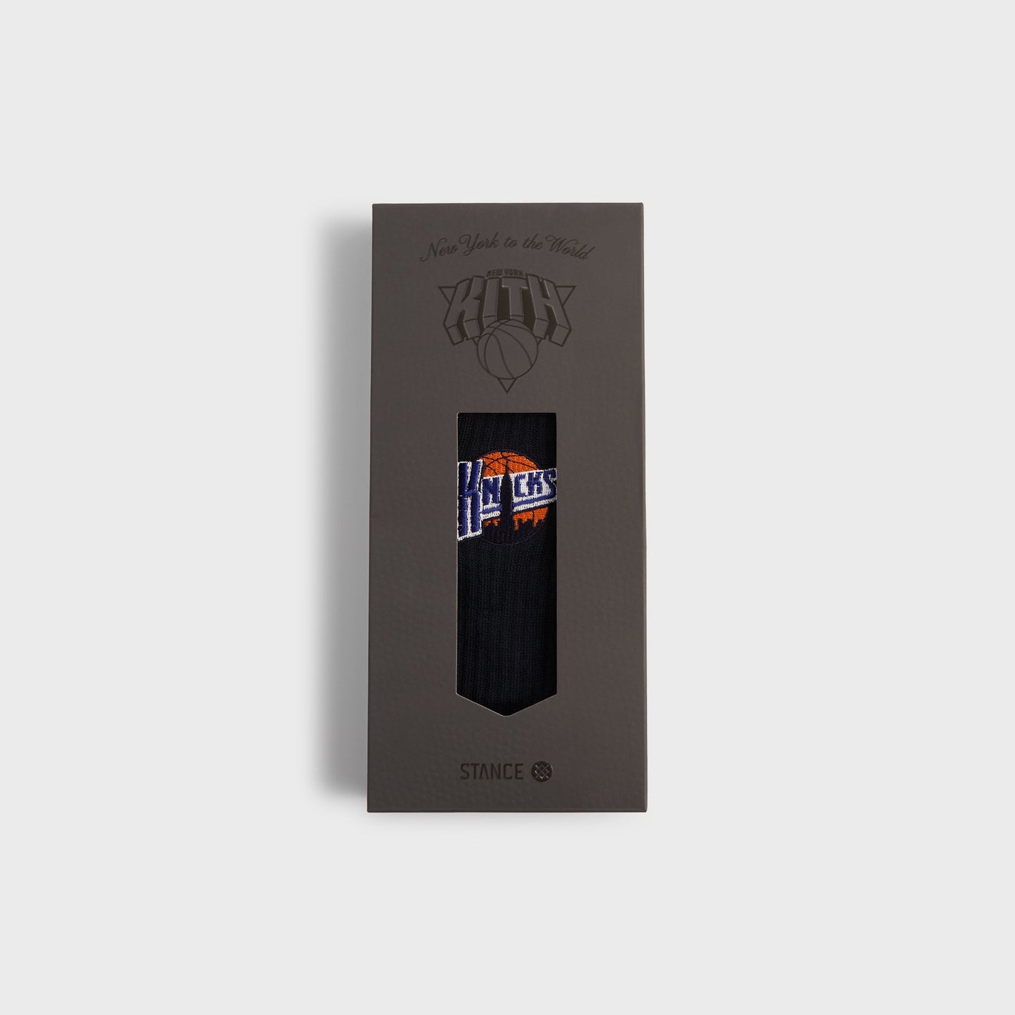 Men Kith Kith & Stance for the New York Knicks New York City Crew Socks - Black